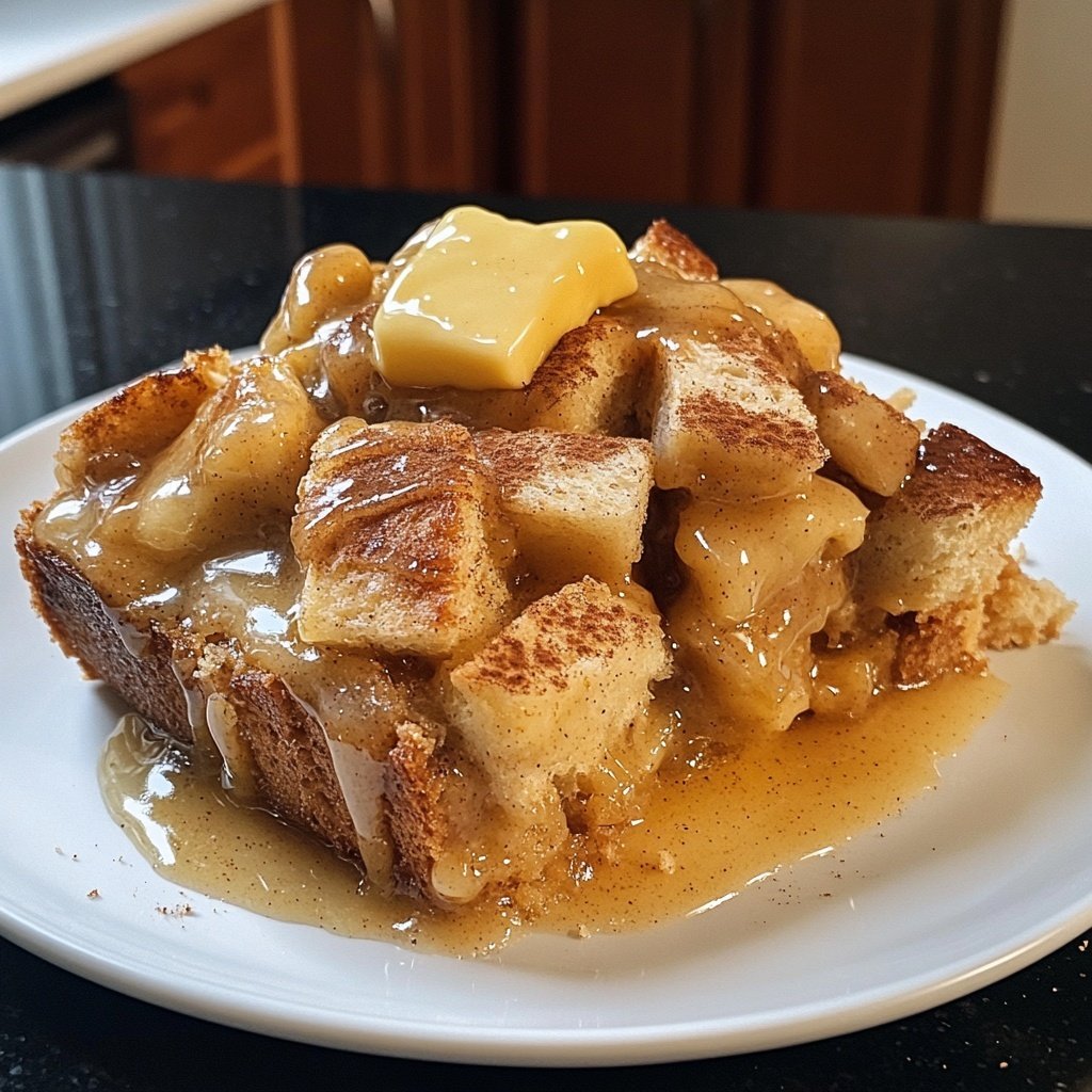 Bread Pudding with Butter Rum Sauce
