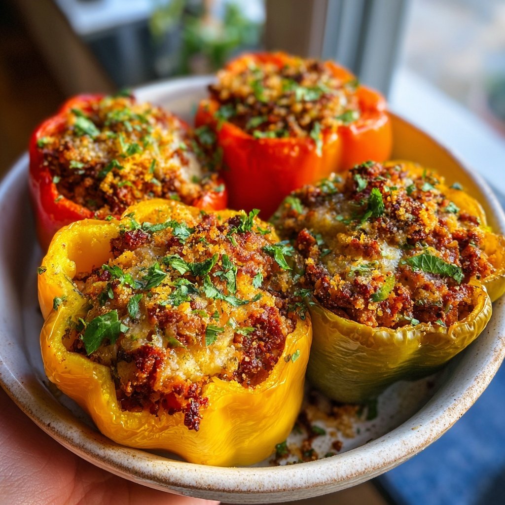 Turkey Stuffed Bell Peppers