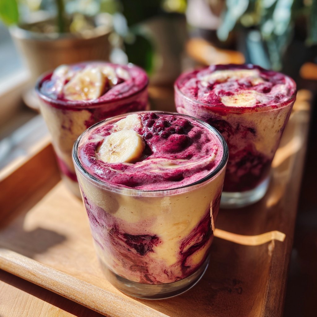 Banana Berry Smoothie Cups