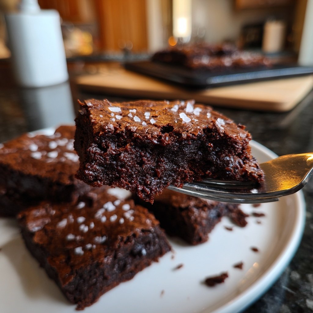 Chili Chocolate Brownies with Sea Salt