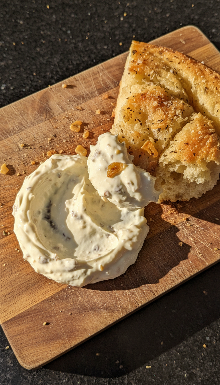 Roasted Garlic Aioli with Focaccia