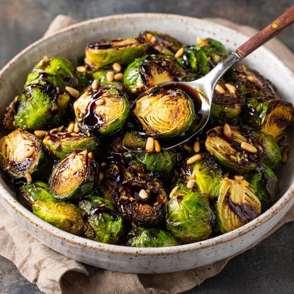 Balsamic Roasted Brussels Sprouts