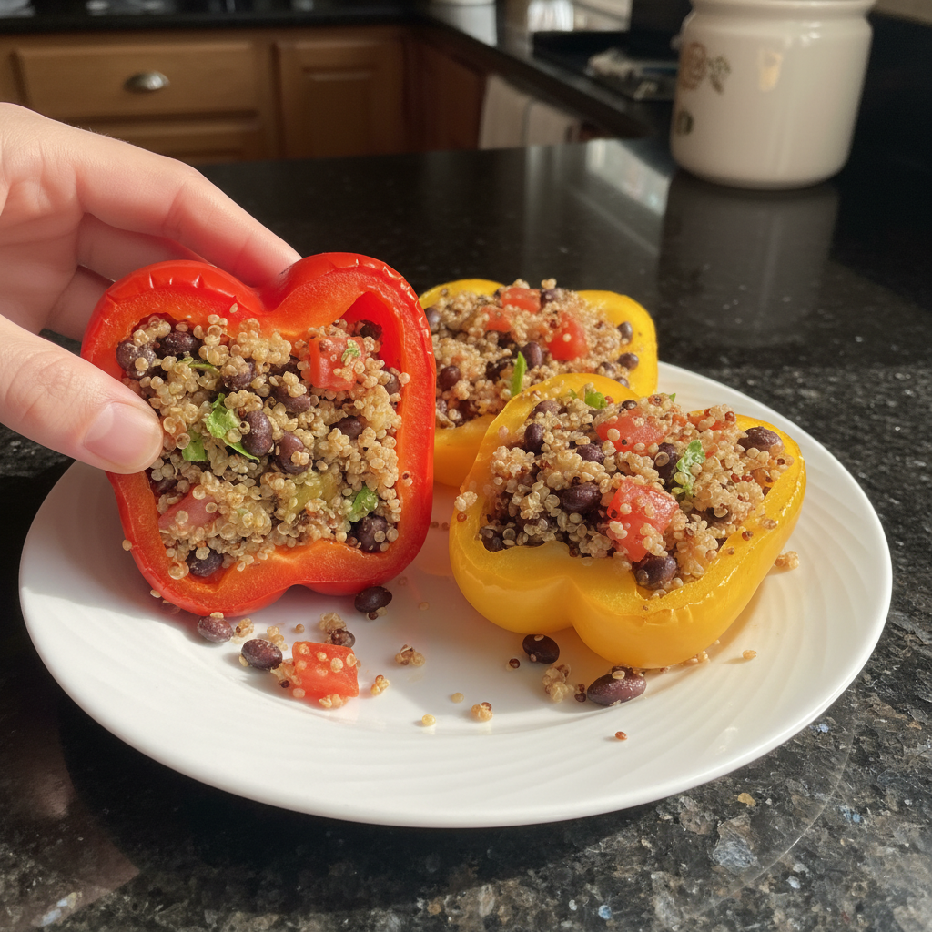 Healthy Quinoa-Stuffed Peppers