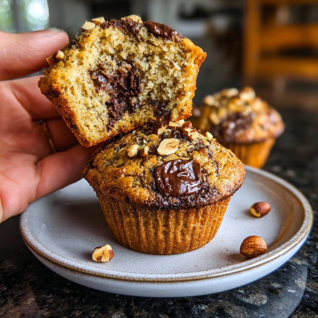 Hazelnut Chocolate Muffin Bliss