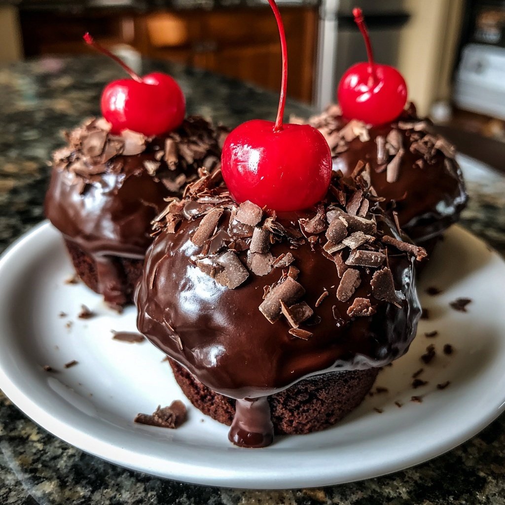 Chocolate-Covered Cherry Cupcake