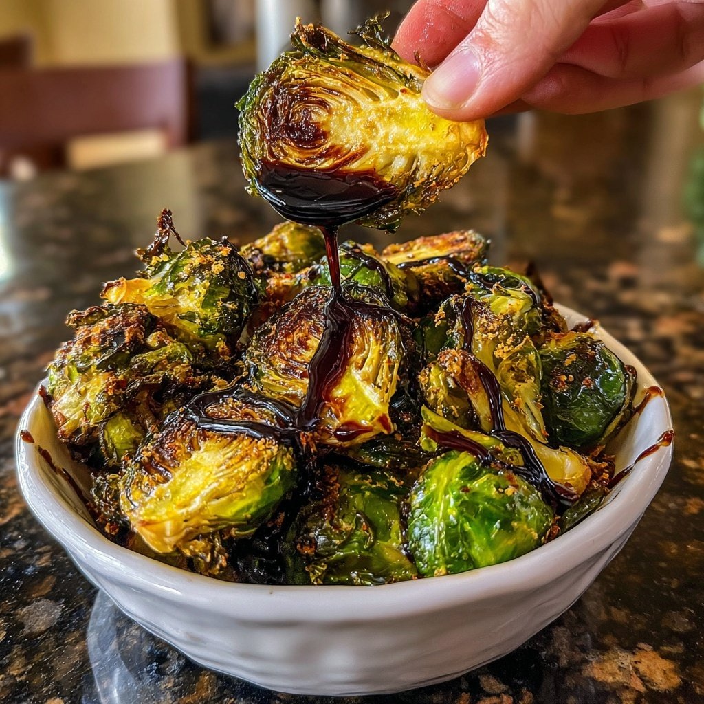 Maple Balsamic Sprout Bake