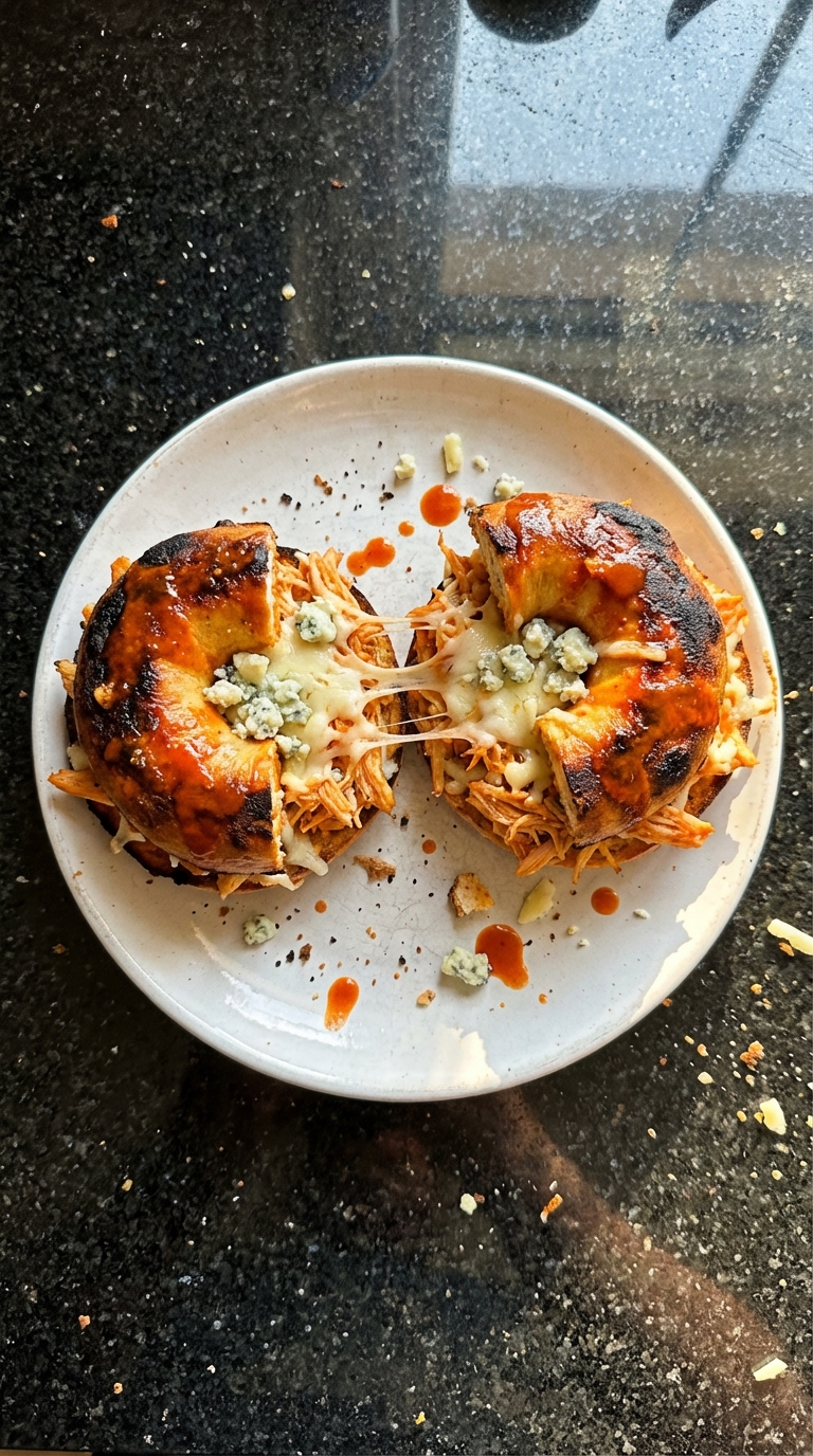 Buffalo Chicken High-Protein Bagels