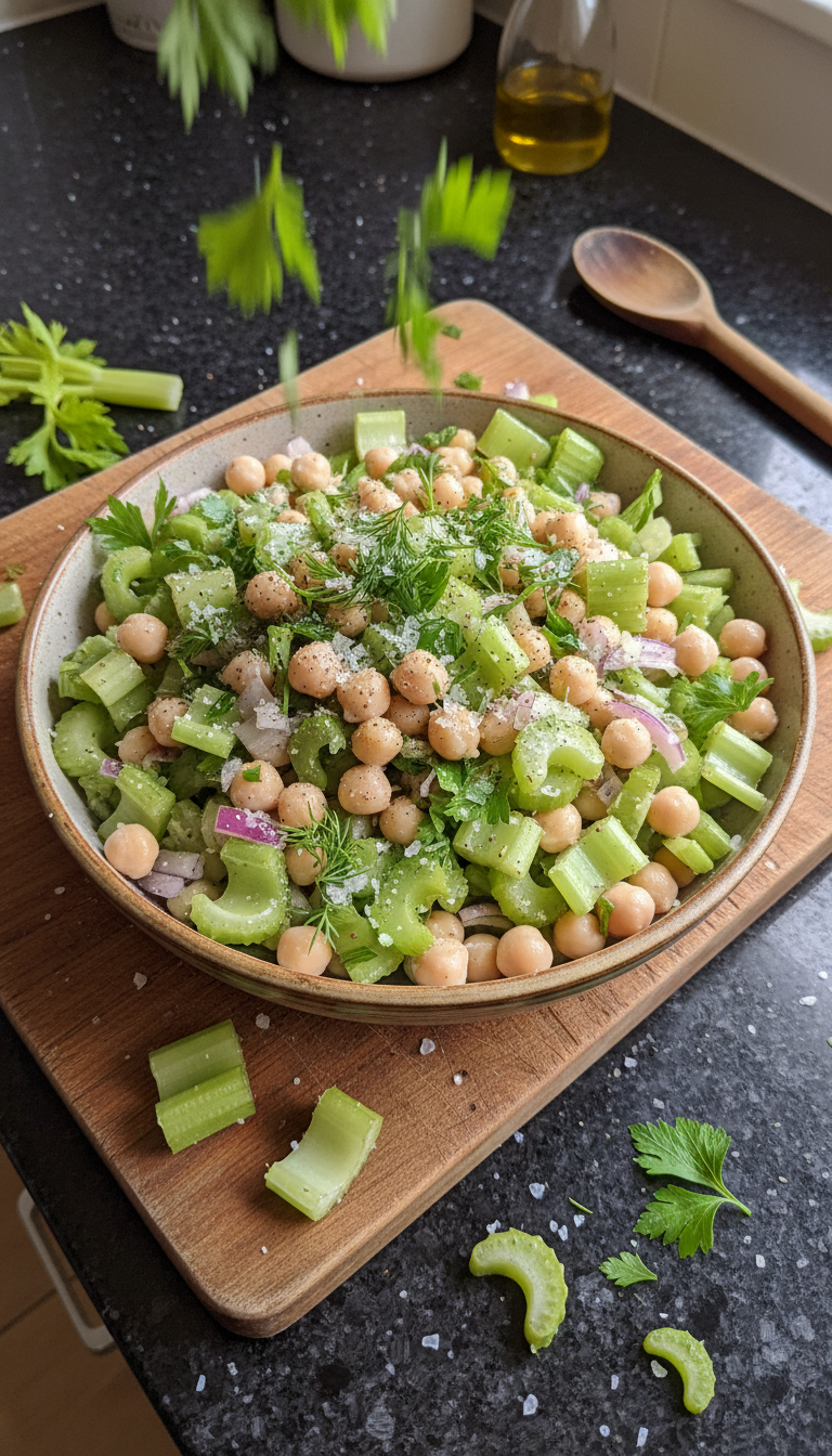 Celery and Chickpea Salad