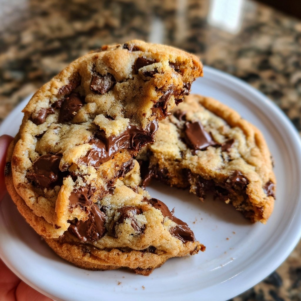 Crispy Edges Soft Center Chocolate Chip Cookies​