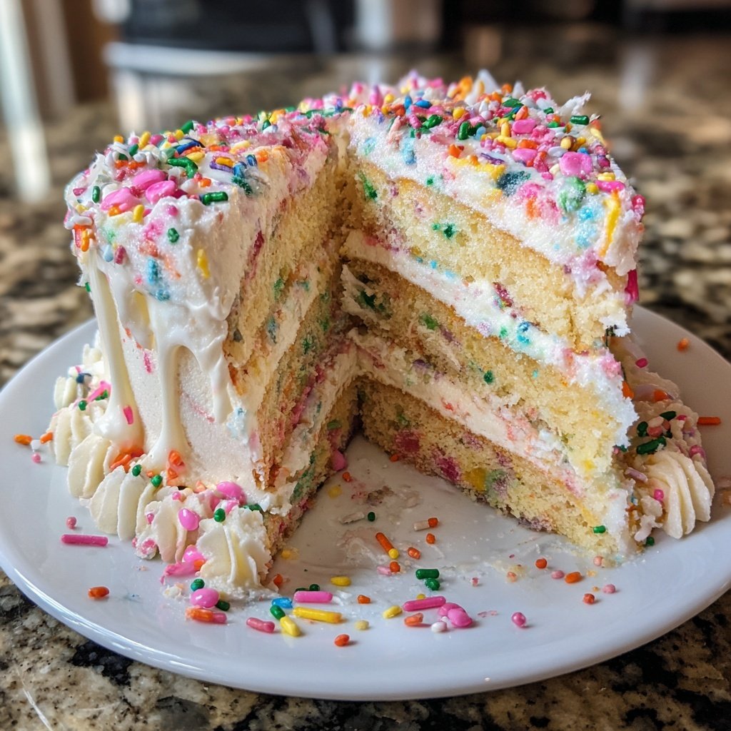 Galentine's Confetti Cake Surprise