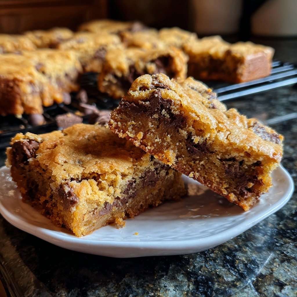Moist Cottage Cheese Blondie Bars