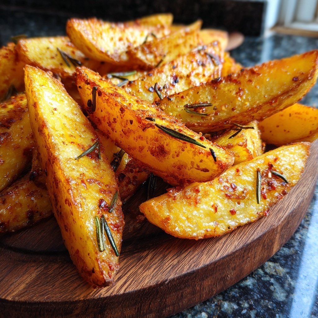 Airfried Rosemary Potato Wedges