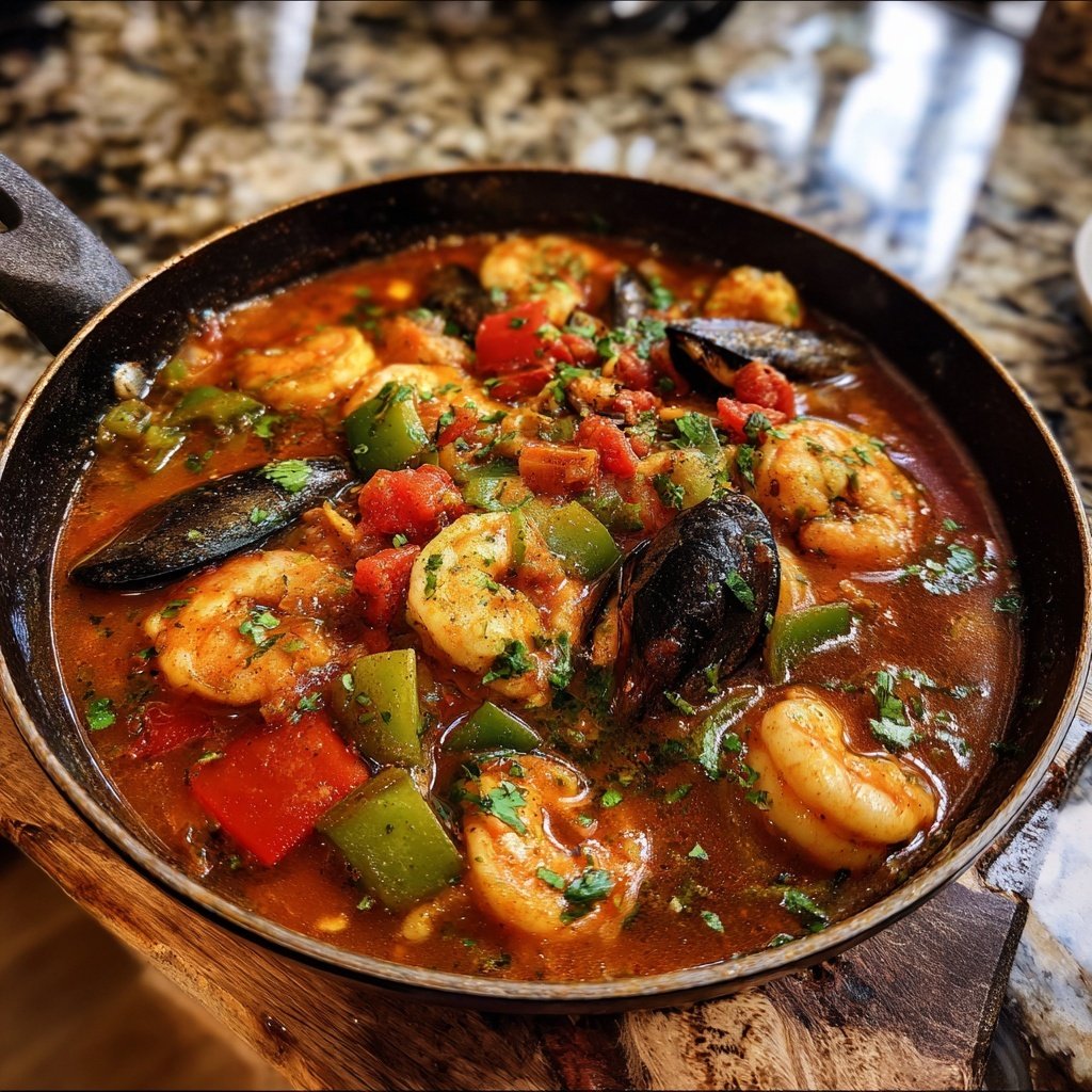 One-Pot Spicy Spanish Seafood Stew