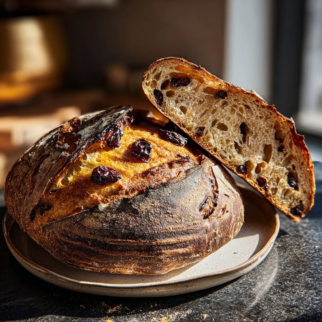Lemon Blueberry Sourdough with Candied Peel