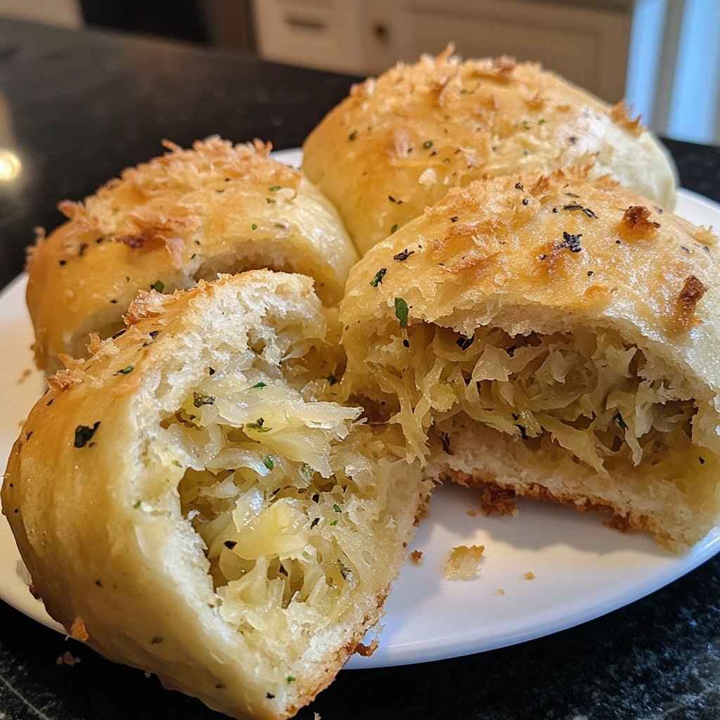 Sauerkraut Stuffed Rolls