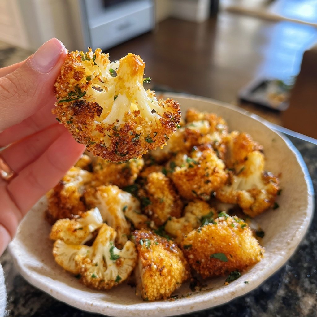 Crispy Roasted Cauliflower Bites