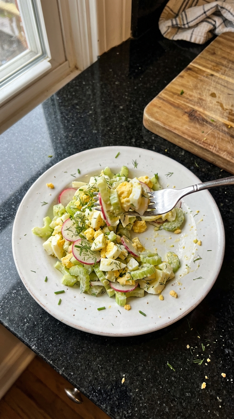 Celery Salad with Hard-Boiled Eggs