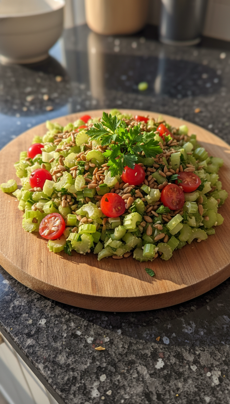 Celery and Sunflower Seed Salad