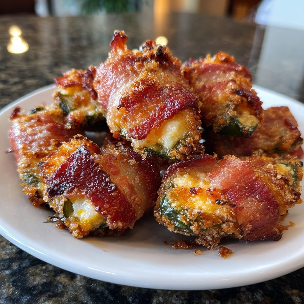Bacon Wrapped Jalapeño Poppers