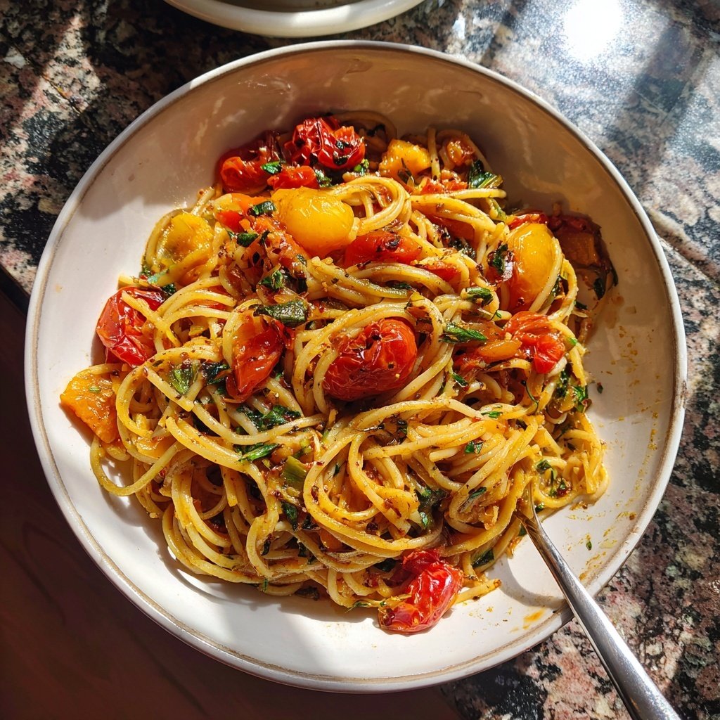 Zesty Roasted Vegetable Pasta