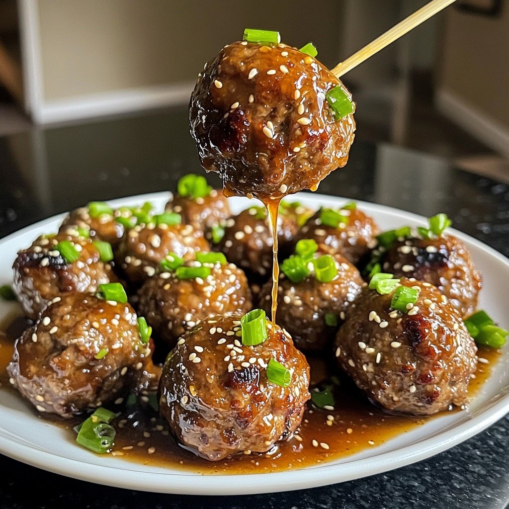 Korean BBQ Meatballs