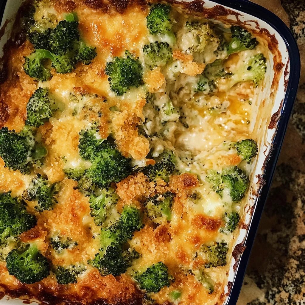 Broccoli & Cheese Cracker Casserole
