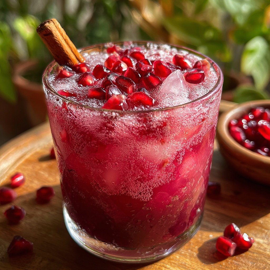 Spiced Pomegranate Cinnamon Cooler