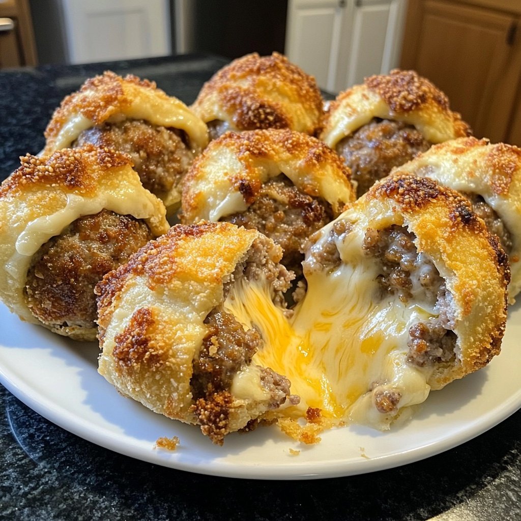 Sausage Crescent Cheese Balls