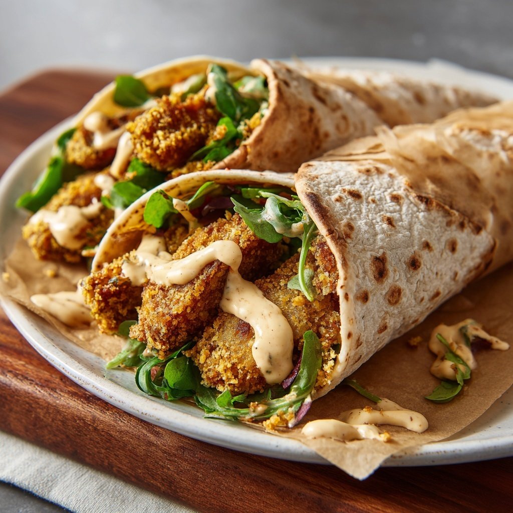 Crispy Chickpea Tenders Wrap
