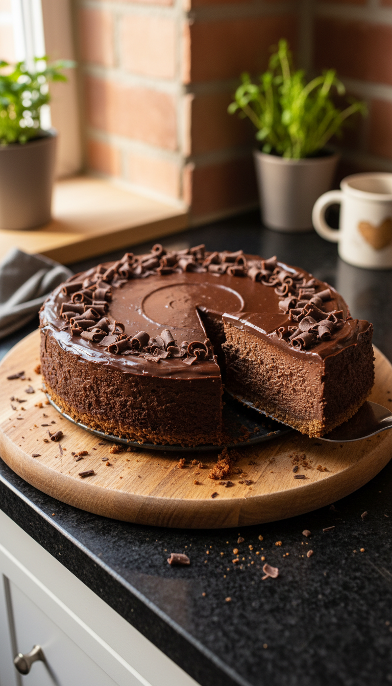 Velvety Chocolate Cheesecake