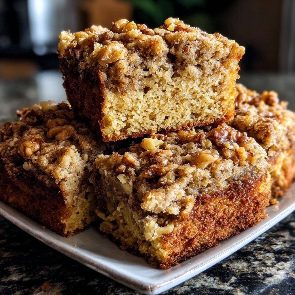 Banana Walnut Coffee Cake