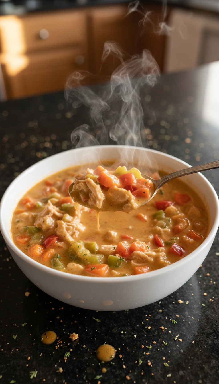 Buffalo Chicken Soup for Cold Days