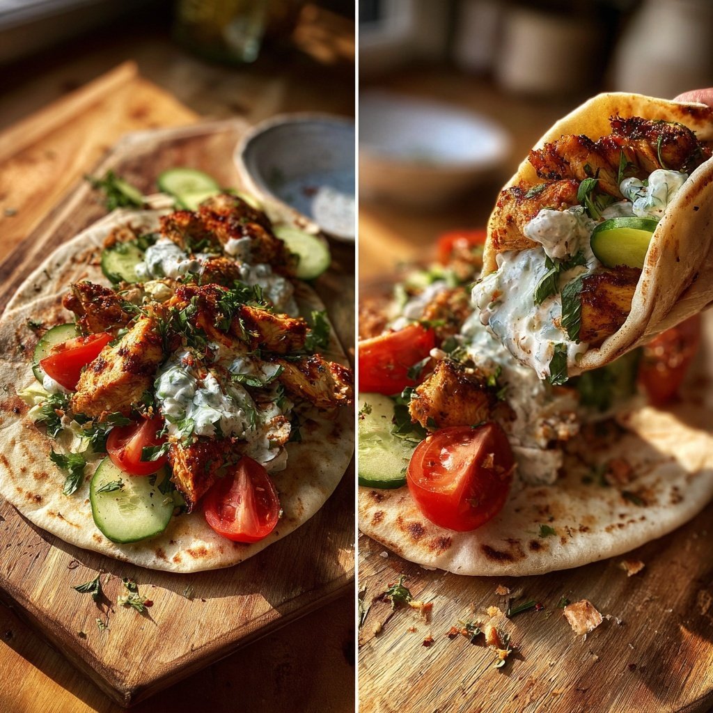 Greek Yogurt Chicken Gyros