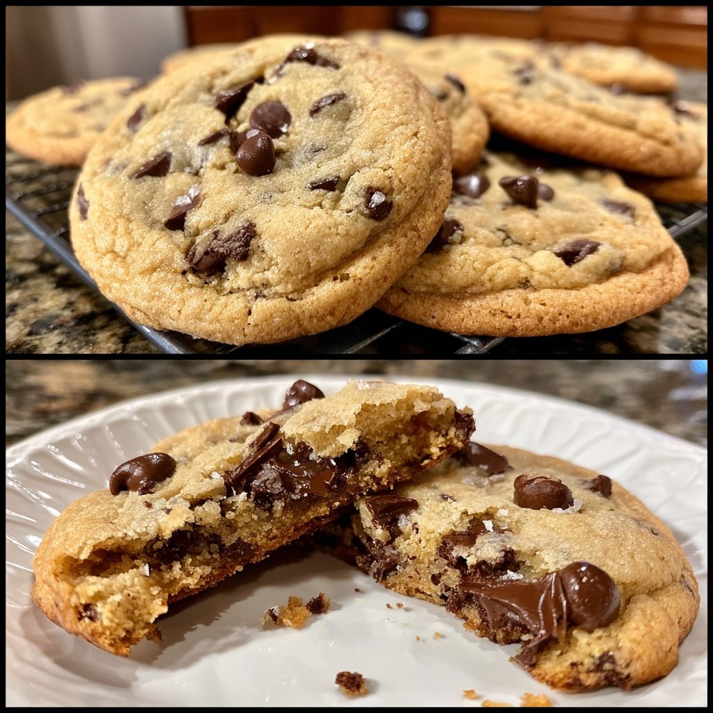 Sea Salt Brown Butter Chocolate Chip Cookies