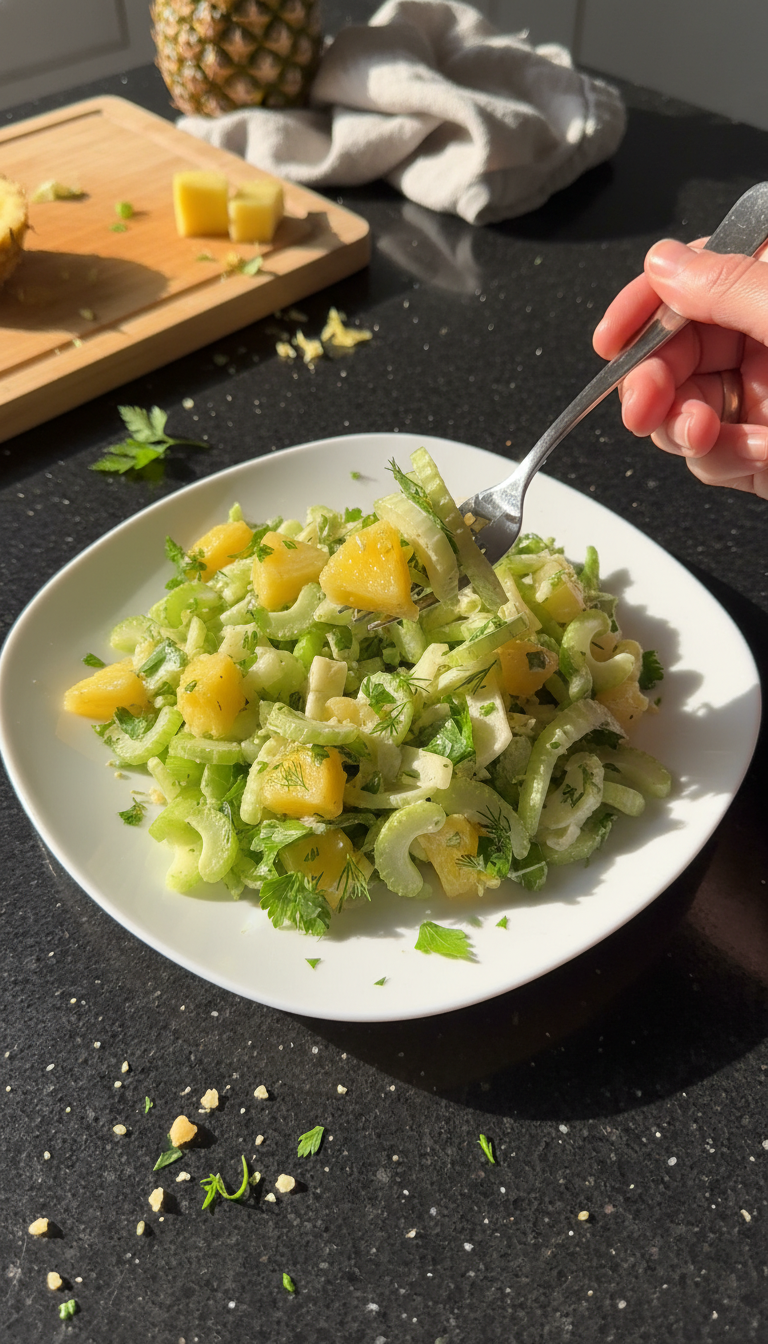 Celery Salad with Pineapple