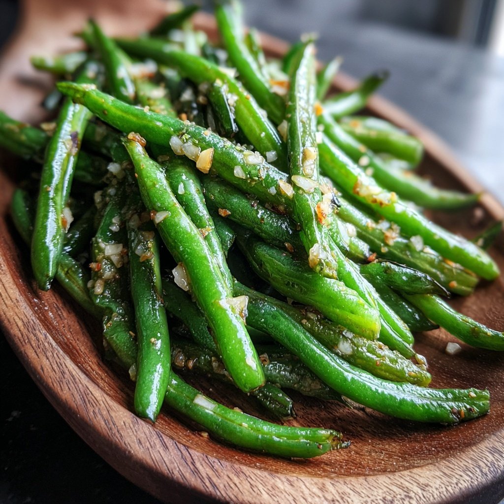 Zesty Garlic Green Beans