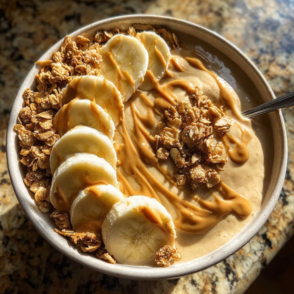 Peanut Butter Banana Smoothie Bowl