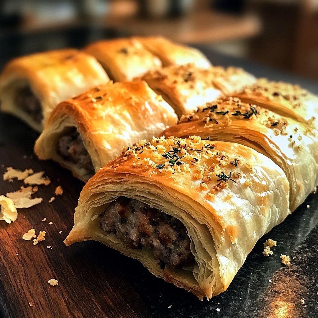 Puff Pastry Sausage Rolls