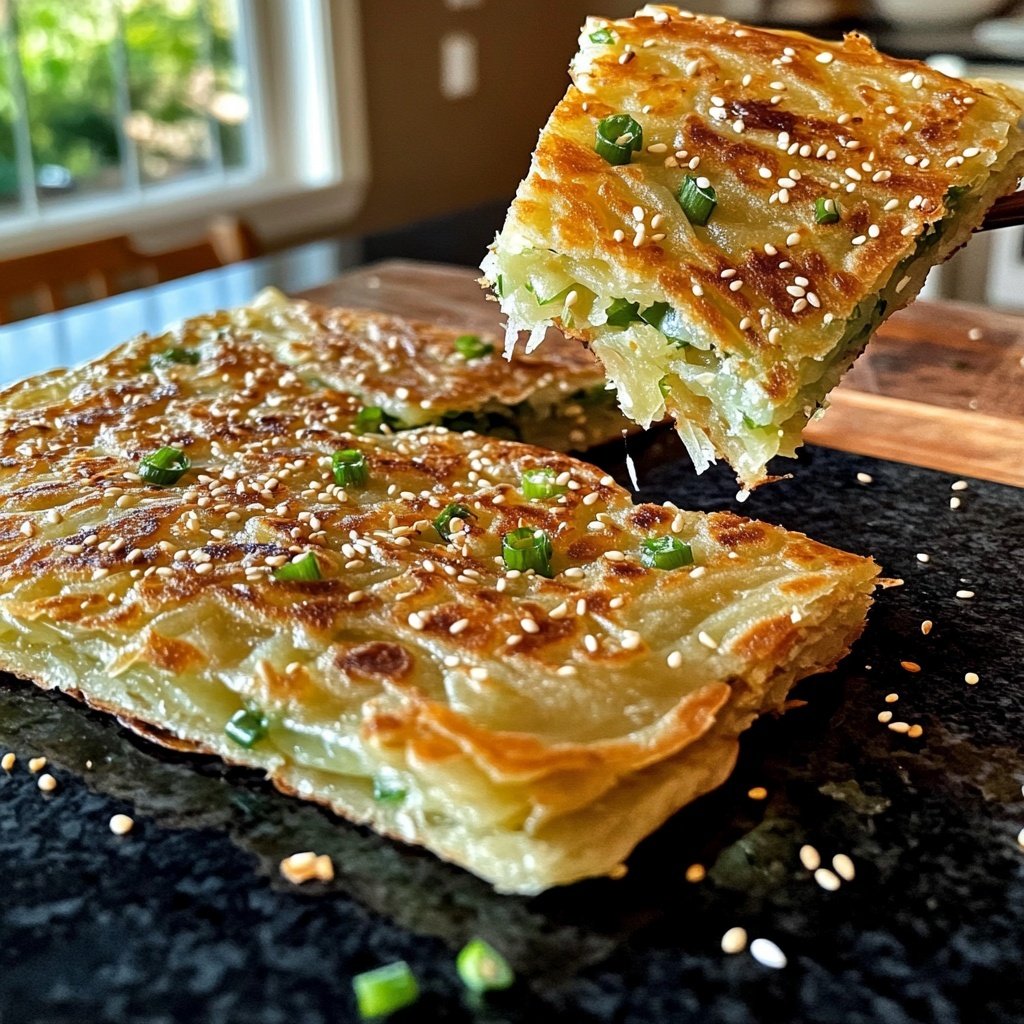 Crispy Chinese Scallion Pancakes