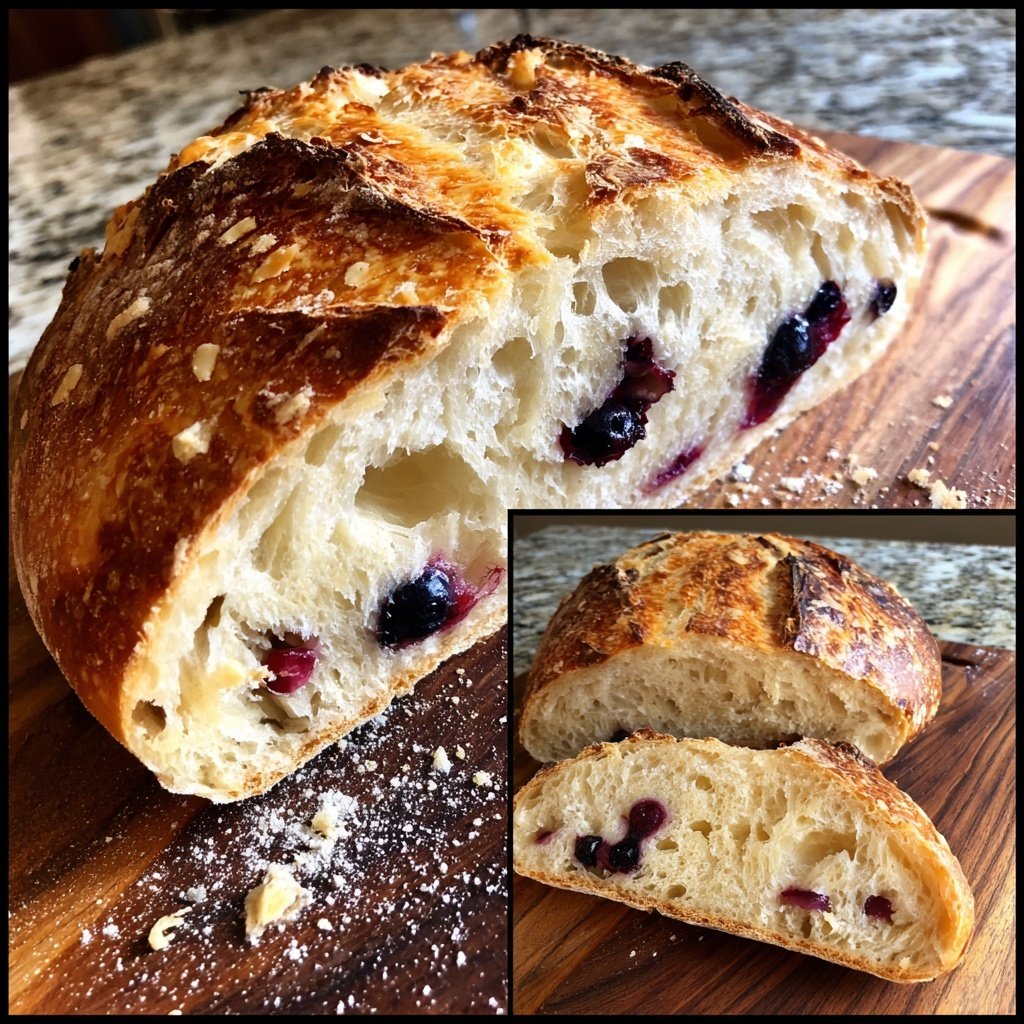 Artisan Lemon Blueberry Sourdough Dutch Oven