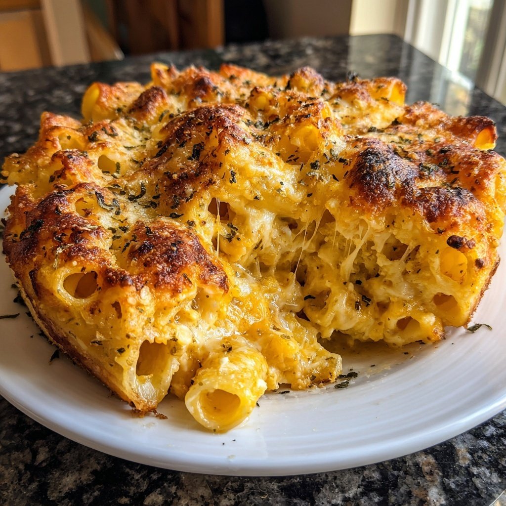 Three Cheese Baked Rigatoni