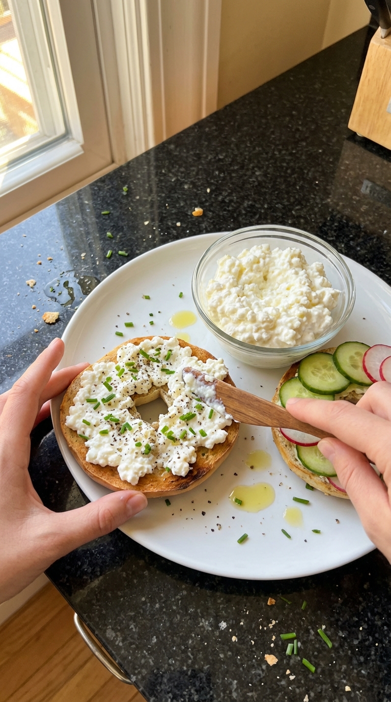 Cottage Cheese Bagel Platter